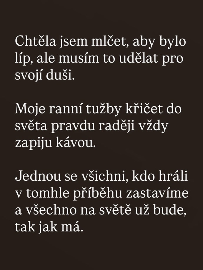 Vyádření bylo opravdu emotivní.
