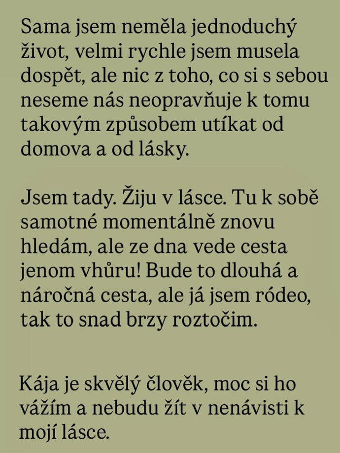 Pátrání a rozchod stále nedává moc smysl.