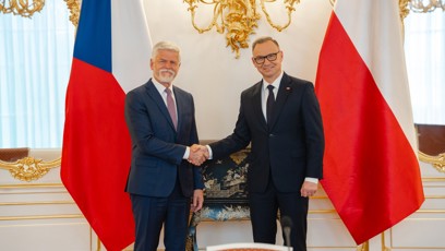 FOTO: Prezident Petr Pavel a prezident Polska Andrzej Sebastian Duda.