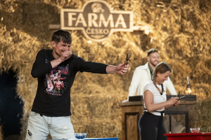 Andrej se snažil trefit.