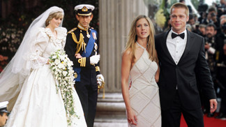 Souboj svateb století: Aniston s Pittem zaujali netradičním slibem, Diana a Charles nemravným rozpočtem