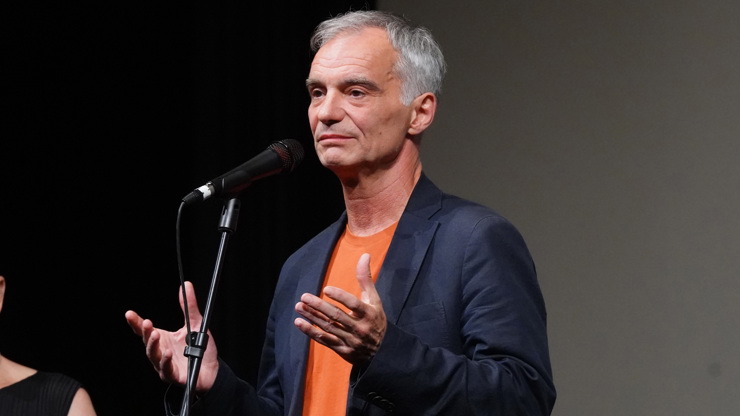 Ivan Trojan na promítání filmu Karamazovi