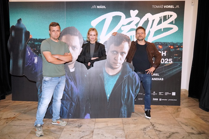 Tomáš Vorel ml., Diana Dulínková a Jiří Mádl. 