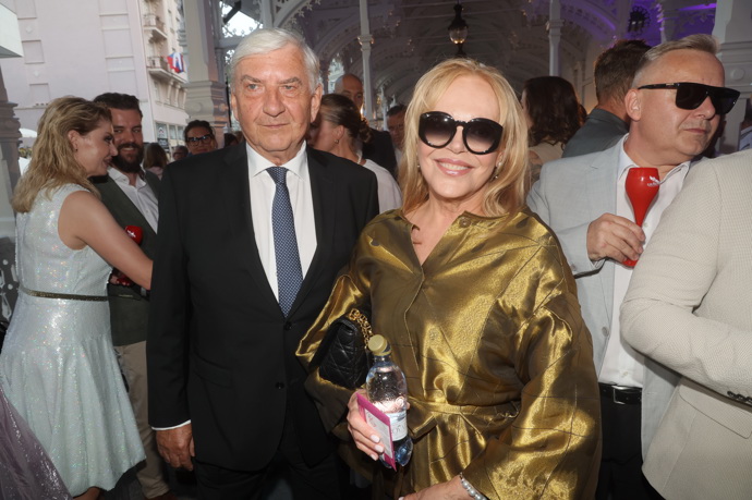 Dagmar Havlová dorazila na přehlídku Beaty Rajské. 