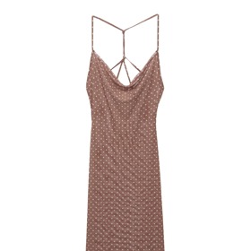 Tylové midi šaty s puntíky, Pull&Bear, 849 Kč