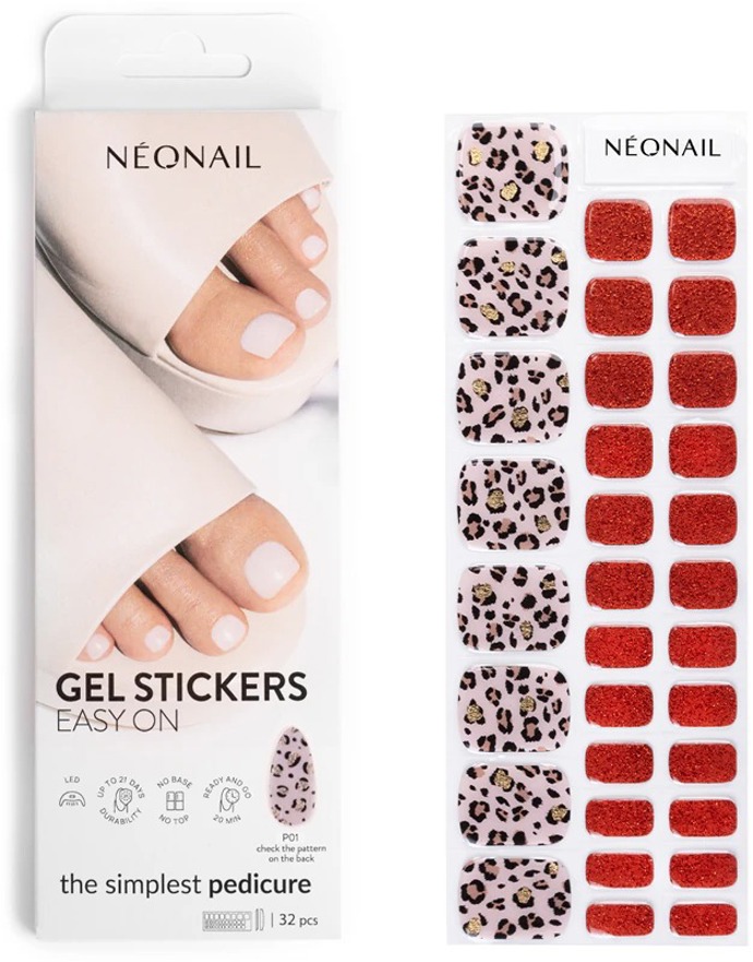 Gelové nálepky na nehty na nohy, NEONAIL, 347 Kč