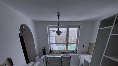 FOTO: Kuchyň během rekonstrukce.