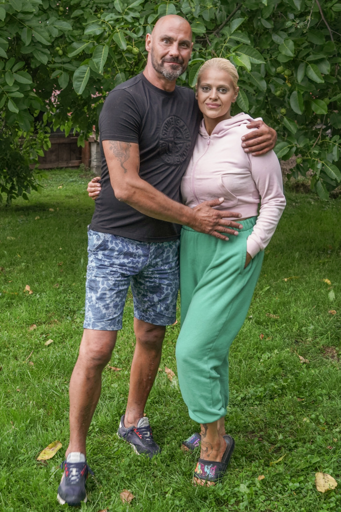 Charlotte Štiková s manželem.