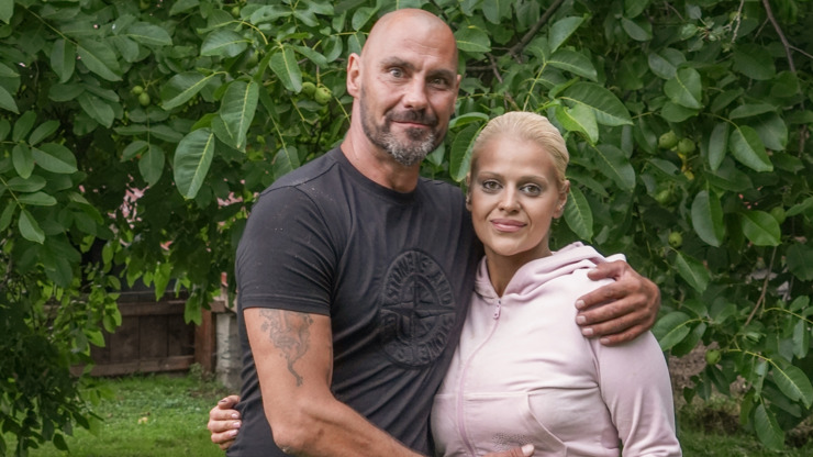 Charlotte Štiková s manželem.