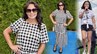 Letní outfity Heidi Janků pro dámy 60+: Nevzdává se mini šortek, ale září i v kostkovaných šatech s balerínkami