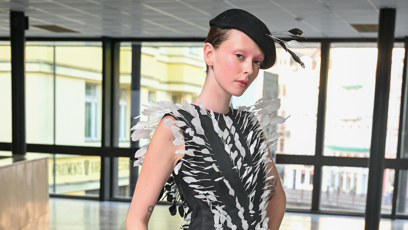 FOTO: Stella Janáčková v zákulisí módní přehlídky vítězů soutěže Mattoni Young Fashion Stars.