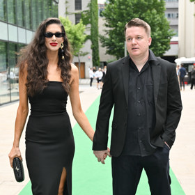 Aneta Vignerová a Petr Kolečko na premiéře filmu Kouzlo derby.