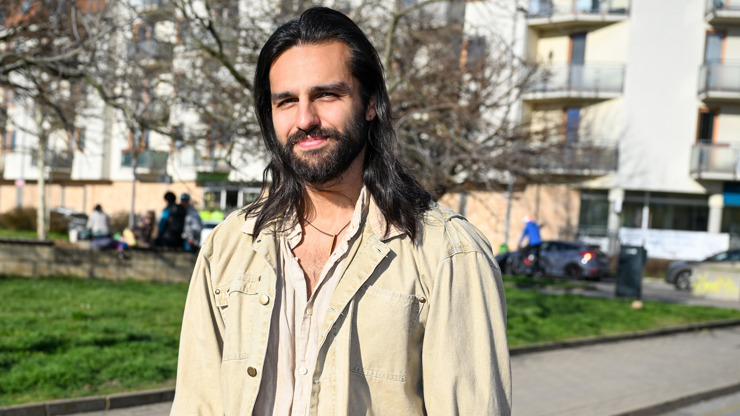 Roman Kunčar na projekci TV Nova.