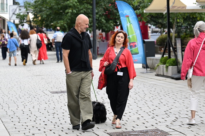Festivalová atmosféra.