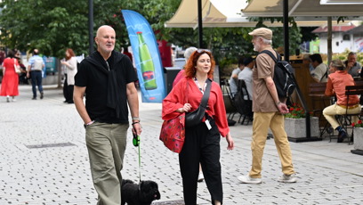 FOTO: Hudební pár ve Varech.