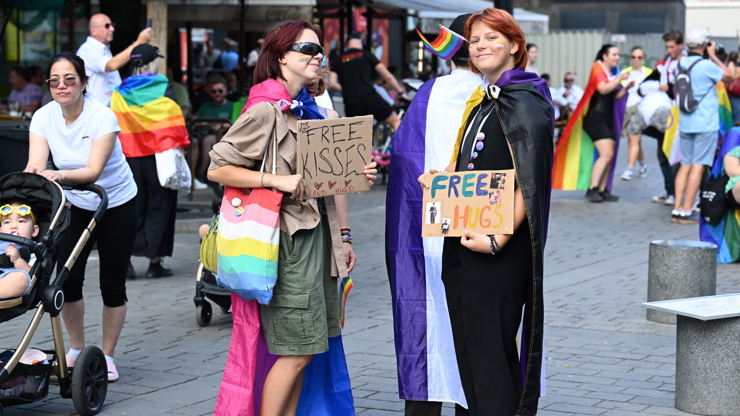 Barevný Prague Pride.