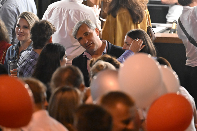 Bujará oslava narozenin Jiřího Macháčka.