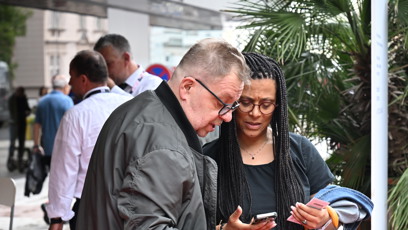 FOTO: Milan Šteindler na filmovém festivalu.