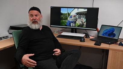 FOTO: Kamarád Františka Klišíka a ředitel kulturního centra ve Volarech Jaroslav Pulkrábek.