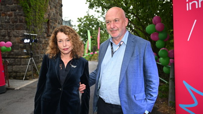 FOTO: Petra Buzková dorazila na párty v doprovodu partnera.