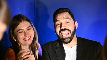 FOTO: Jack Hamid vysmátý od ucha k uchu.