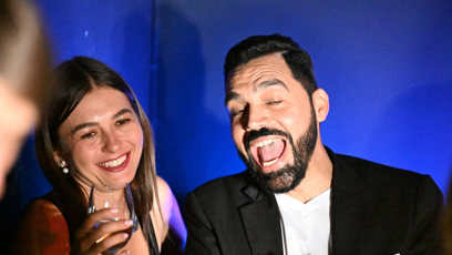 FOTO: Jack Hamid a Kateřina Teplá se perfektně bavili.