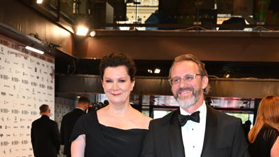 FOTO: Návrhářka Tatiana Kovaříková na červeném koberci.