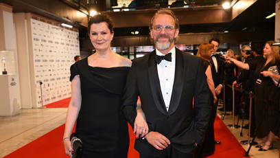 FOTO: Návrhářka Tatiana Kovaříková na červeném koberci.