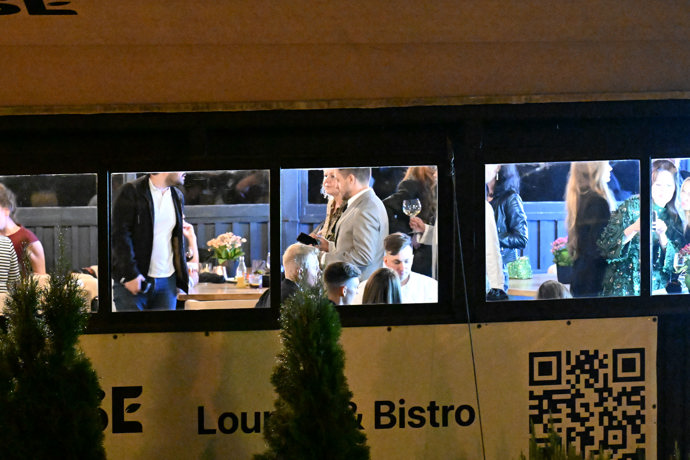 Jiří Mádl na afterparty po premiéře filmu Džob.