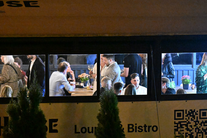 Jiří Mádl na afterparty po premiéře filmu Džob.