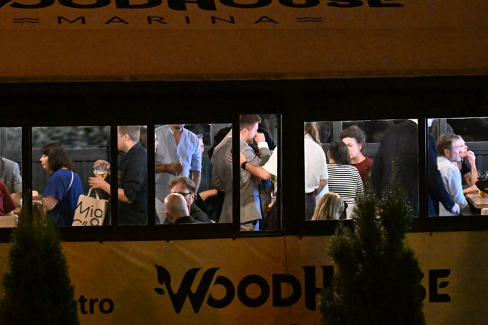 Jiří Mádl na afterparty po premiéře filmu Džob.