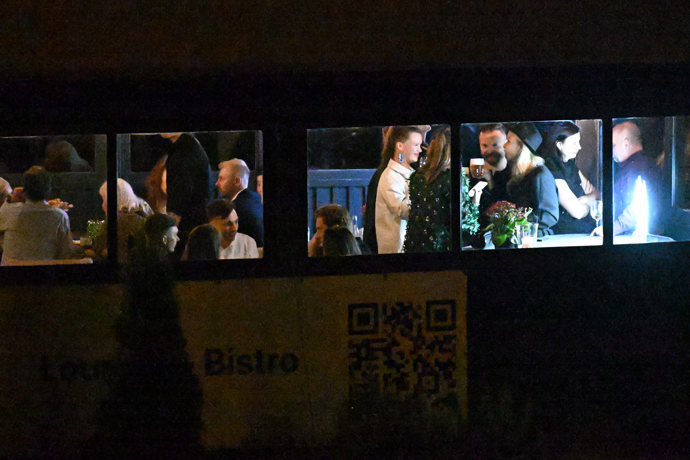 Kristýna Leichtová se dobře bavila.