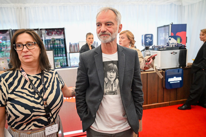 Herec Ivan Trojan na tiskovce k novému filmu Neporazitelní.