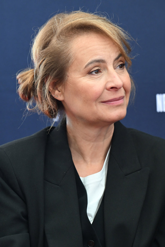 Lenka Vlasáková na tiskovce k novému filmu Neporazitelní.