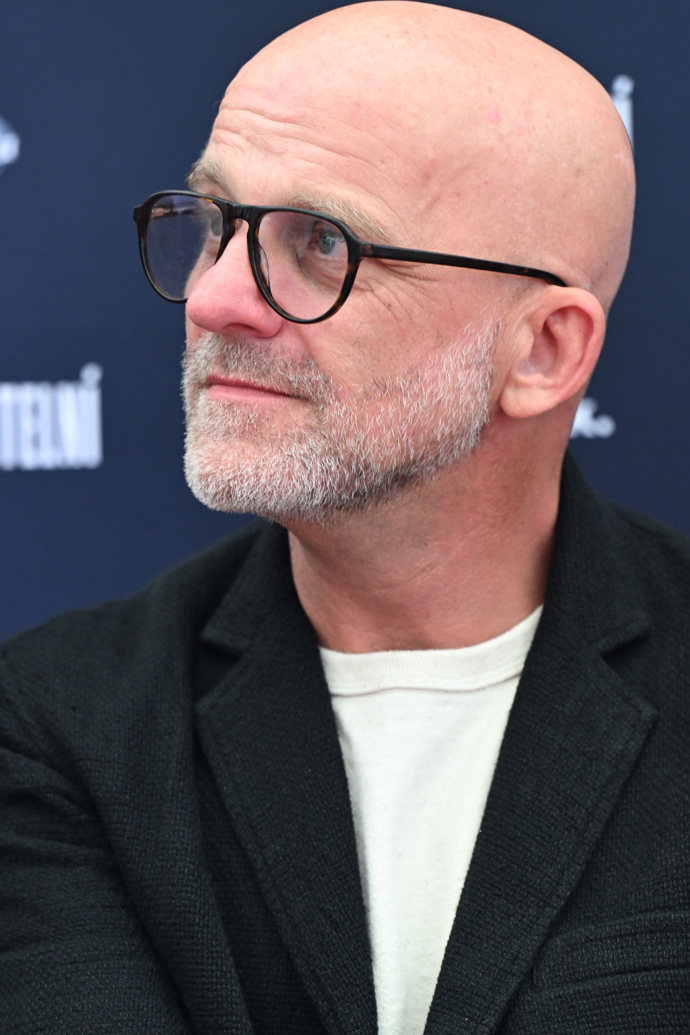 Herec Hynek Čermák na tiskovce k novému filmu Neporazitelní.
