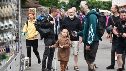 FOTO: Na kolonádě si udělali krátkou zastávku.