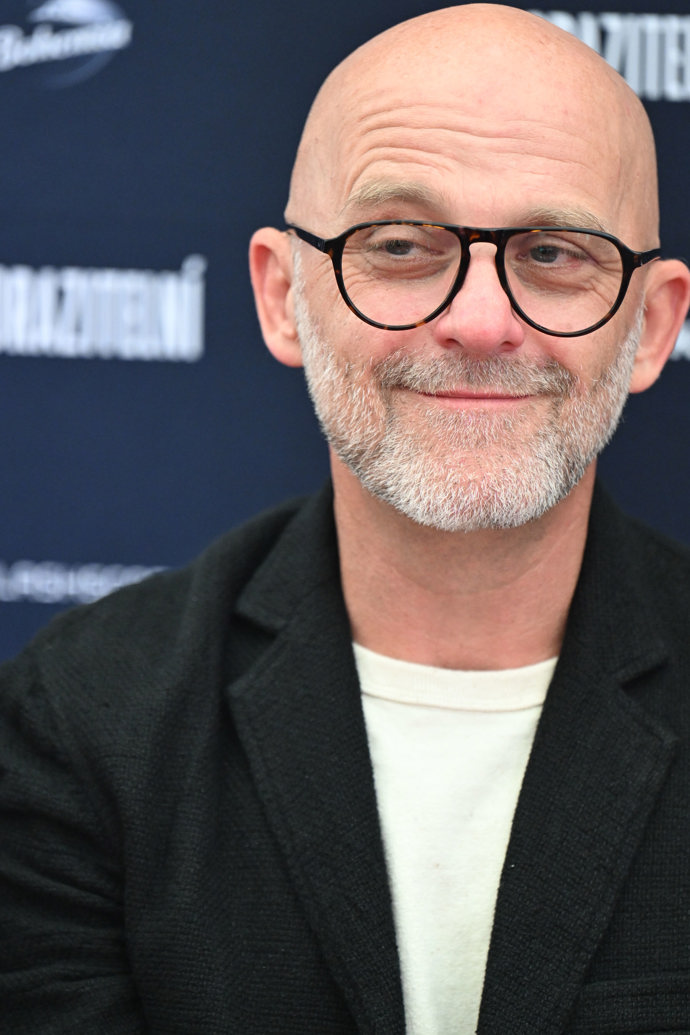 Hynek Čermák na tiskovce k novému filmu Neporazitelní.
