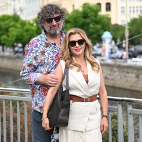 Dana Morávková si s manželem užívali v Karlových Varech.
