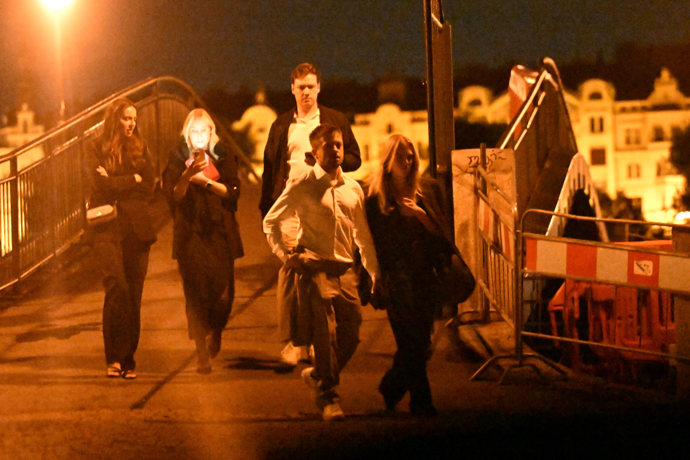 Jiří Mádl odcházel z večírku po premiéře filmu Džob.