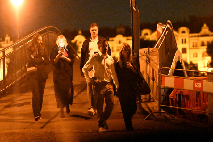 Jiří Mádl odcházel z večírku po premiéře filmu Džob.