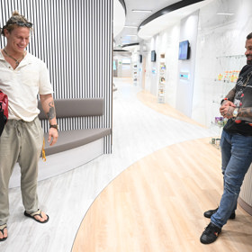 Vysmátí Karlos Vémola a Pavel Tóth.