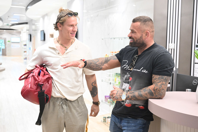 Zdá se, že Karlos Vémola a Pavel Tóth se skvěle bavili.