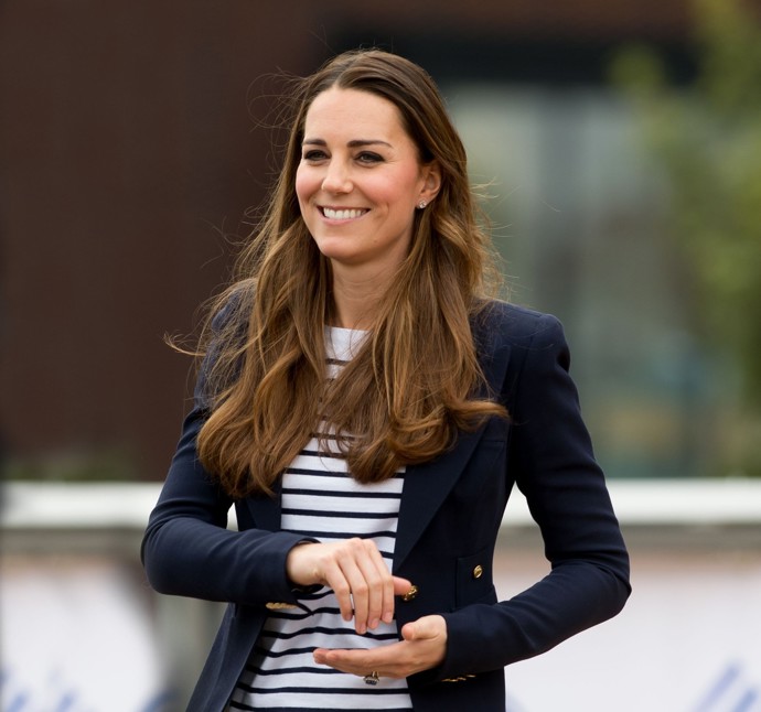 Bretaňský top je stálicí v šatníku britské princezny Kate.