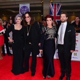 Ozzy Osbourne se svou rodinou.