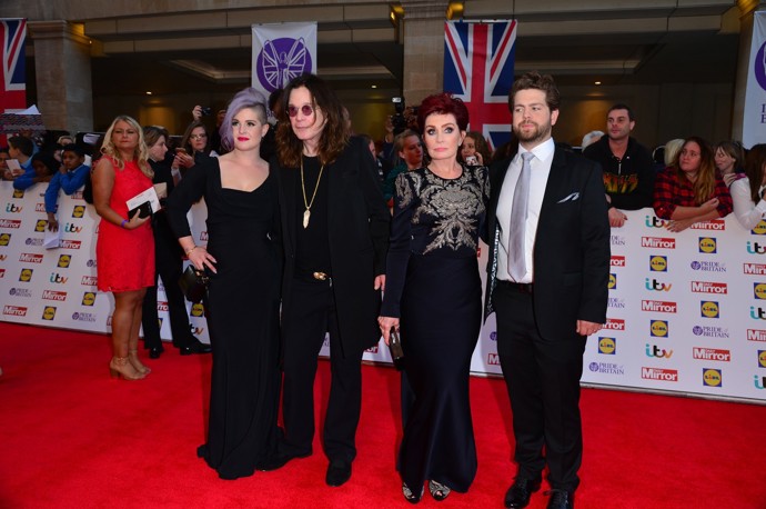 Ozzy Osbourne se svou rodinou.