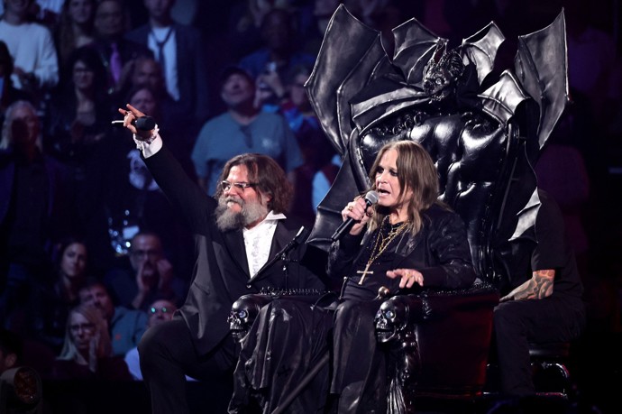 Zpěvák Ozzy Osbourne na jednom ze svým posledních koncertů.