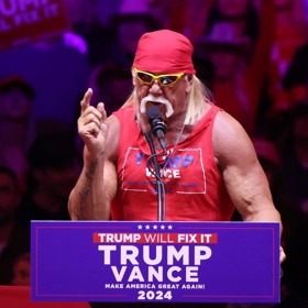 Hulk Hogan na republikánském sjezdu.