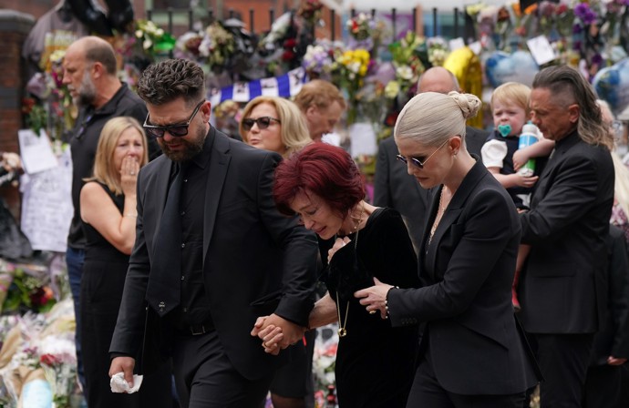 Sharon Osbourne s dcerou Kelly a synem Jackem.