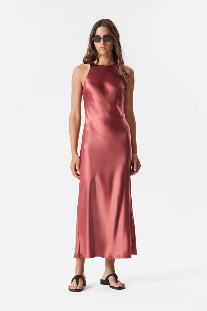 Saténové šaty, H&M