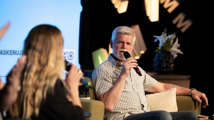Petr Pavel během debaty.